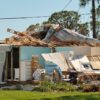 What happens to the debris after a mobile home is demolished