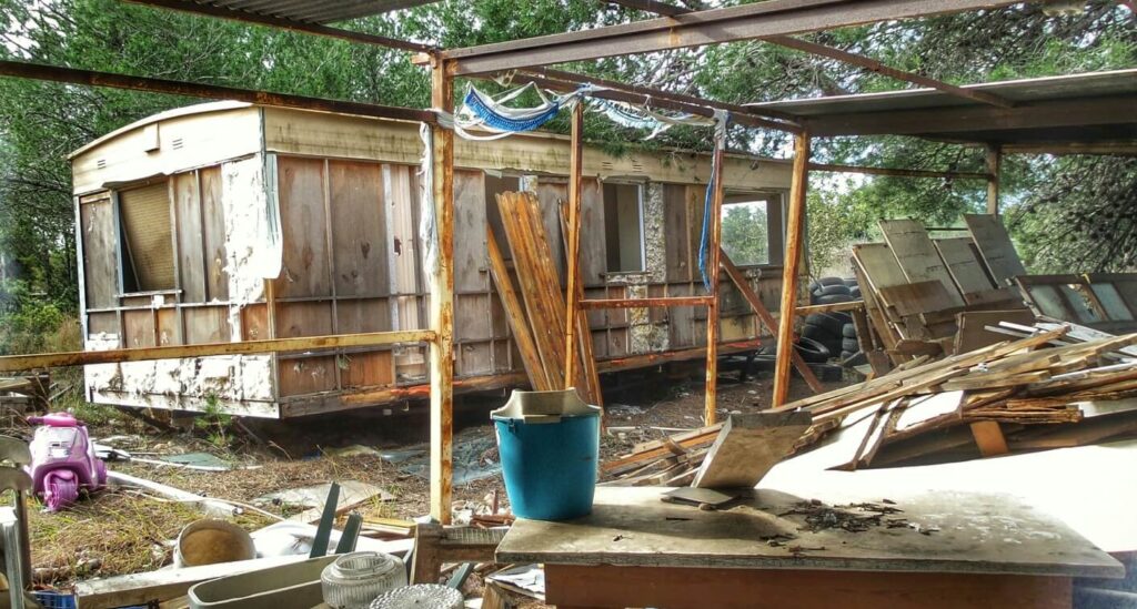 Can I demolish a mobile home myself