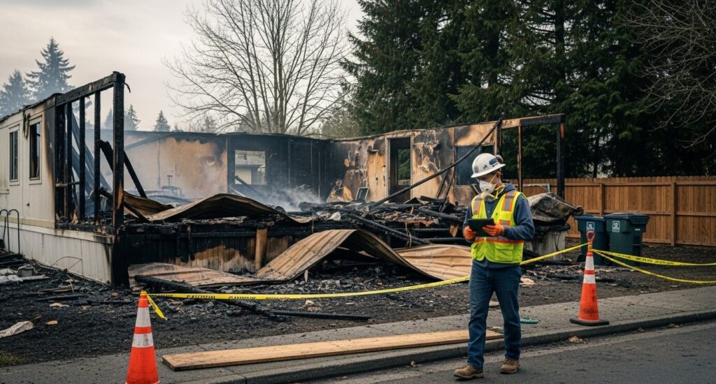 Demolishing a Fire-Damaged Mobile Home in WA Safety & Disposal Guide