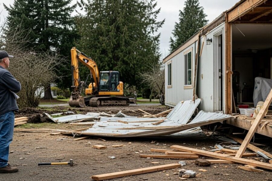 Is it Legal to Tear Down a Mobile Home Yourself in WA