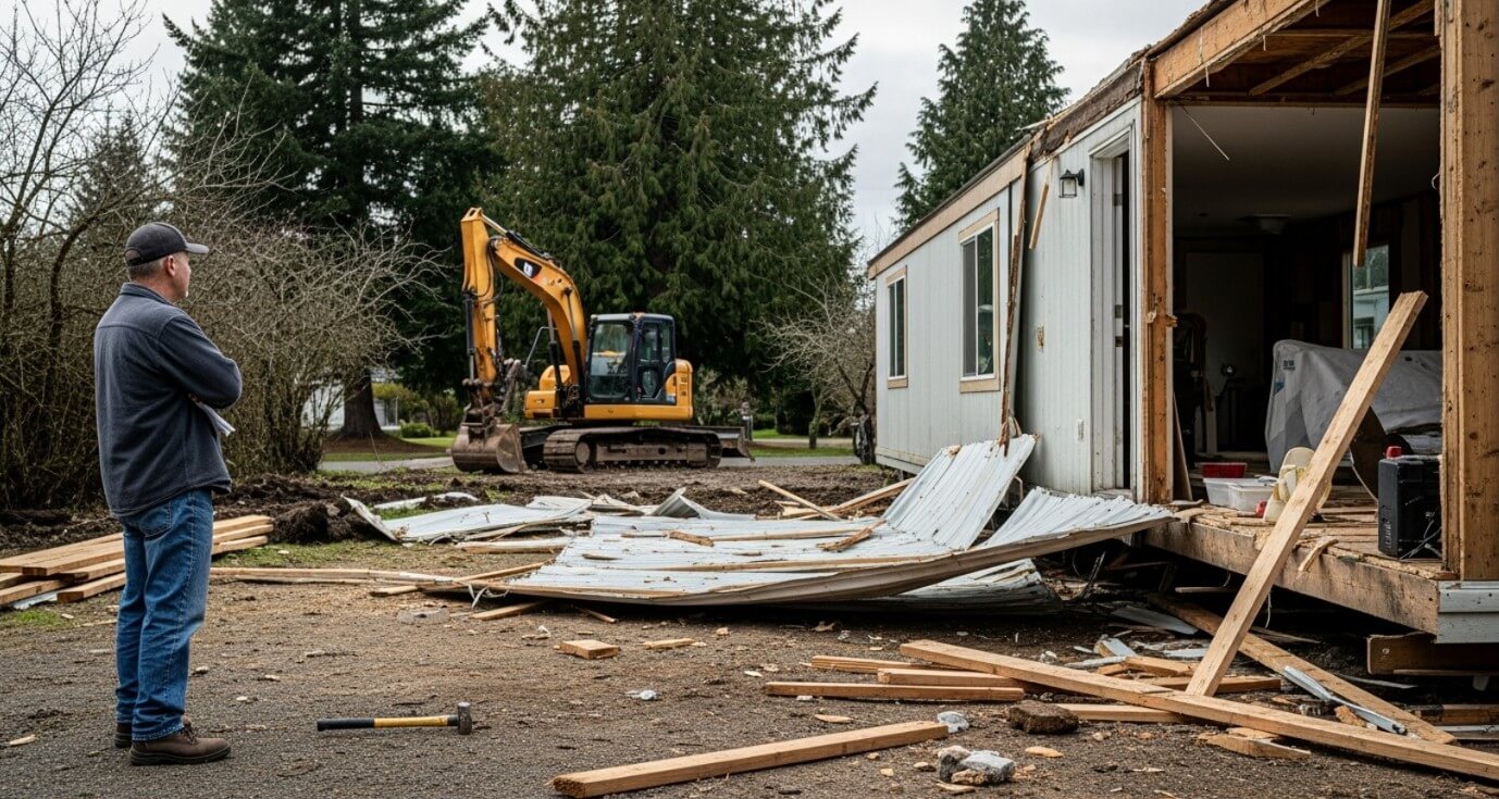 Is It Legal to Tear Down a Mobile Home Yourself in WA?