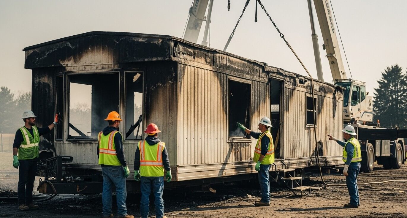Removing a Fire-Damaged Mobile Home: Safety & Disposal Guide